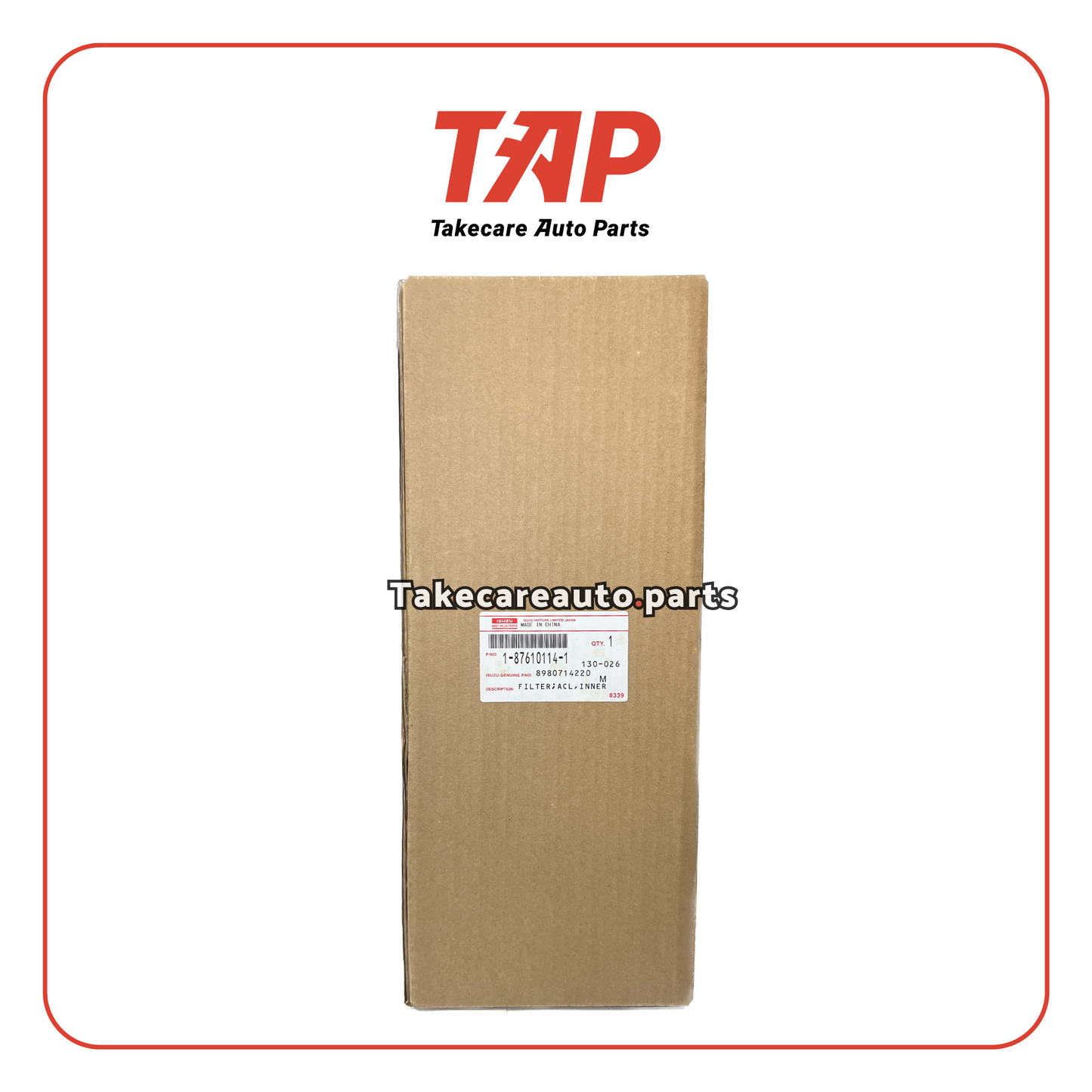 1-87610114-0 ISUZU BVP AIR FILTER (INNER)